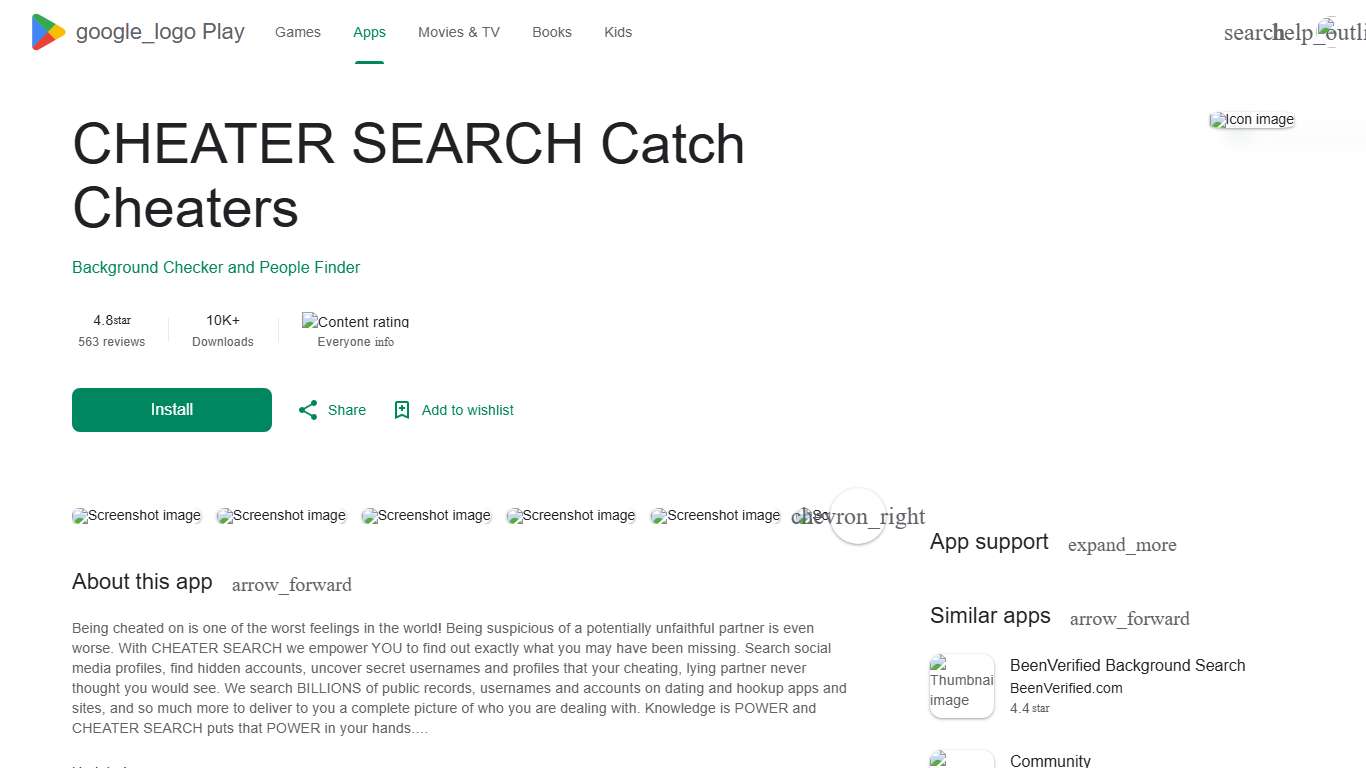 CHEATER SEARCH Catch Cheaters - Apps on Google Play